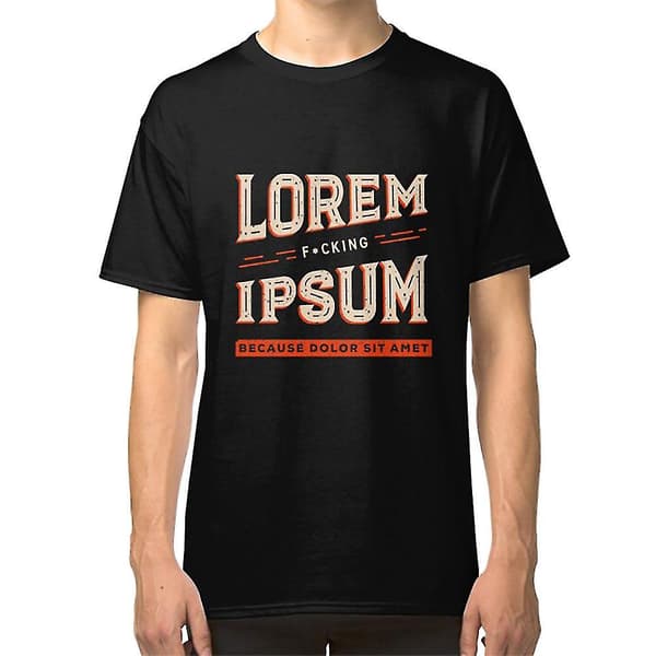 Lorem Ipsum T-skjorte darkgrey XL