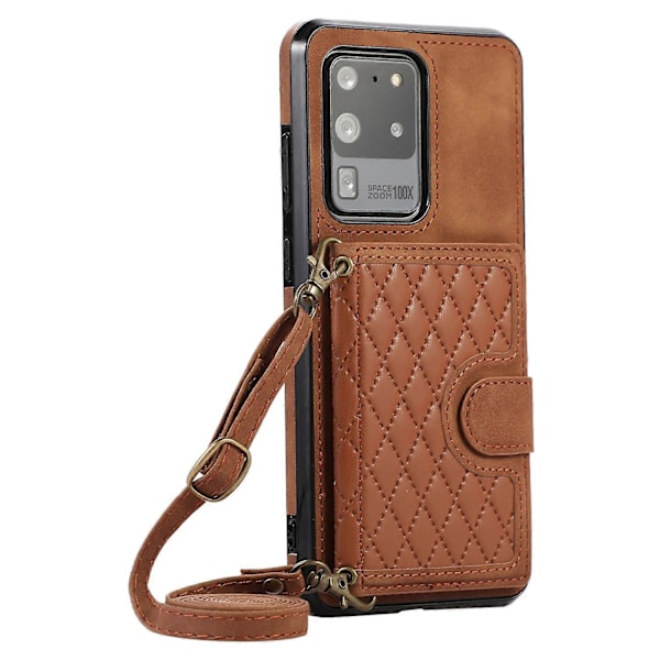 Telefoncover til Samsung Galaxy S20 Ultra Kortholder TPU+PU Læder Støtteben Telefoncover Multicolor Style C