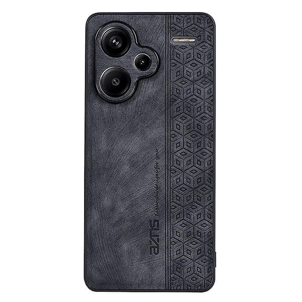 Märkt Pu-läder + Tpu case för Xiaomi Redmi Note 13 Pro+ Black