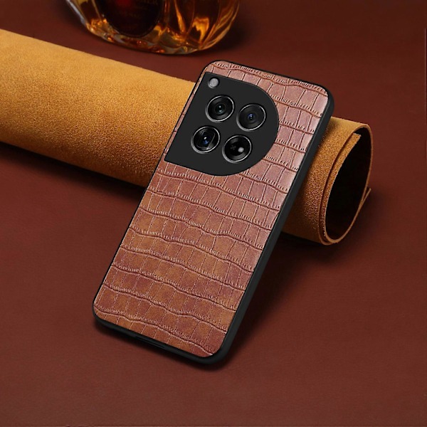 Naarmuuntumaton suojakotelo OnePlus Ace 3 5G/12R 5G -puhelimelle, krokotiilinnahkajäljitelmä, nahka+TPU+PC-puhelinkuori Multicolor Style B