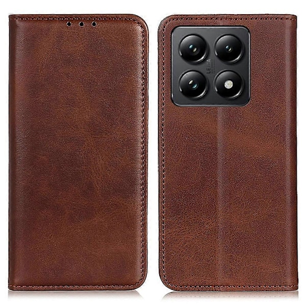 Til Xiaomi 14T Pro Etui Split Læder Flip Wallet Telefon Cover Multicolor Style D