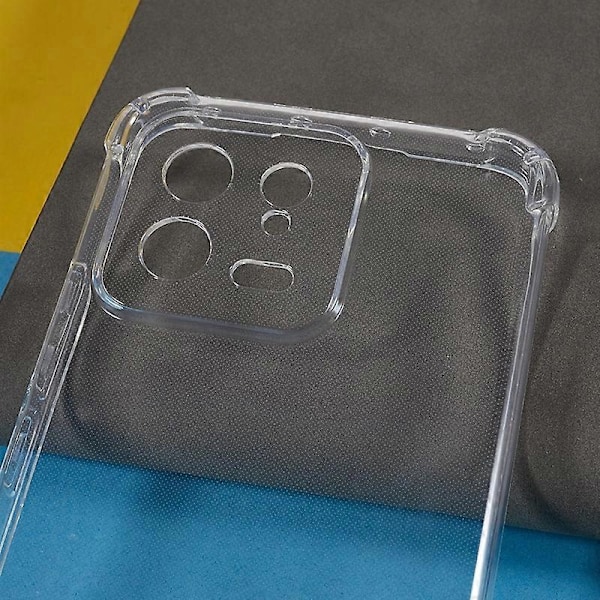 TPU Skal til Xiaomi 13 Forstærkede Hjørner Bagcover Ridsefast Gennemsigtigt Telefoncover