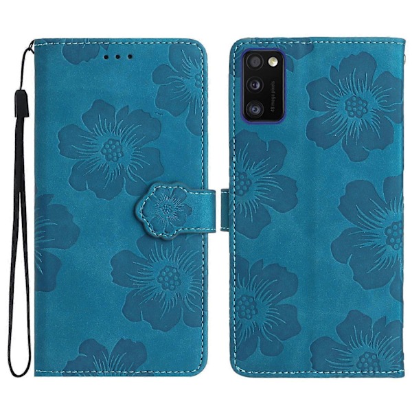 Deksel til Samsung Galaxy A41 (Global Versjon) Blomsterpreget Stativ Telefon Lommebok Lærveske Multicolor Style C