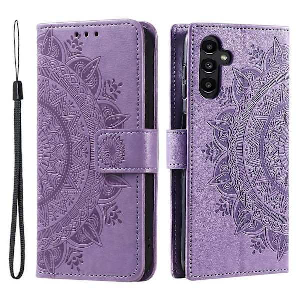 Til Samsung Galaxy A16 5G/A16 4G Etui Præget Totem PU Læder Wallet Stand Telefon Cover Multicolor Style A