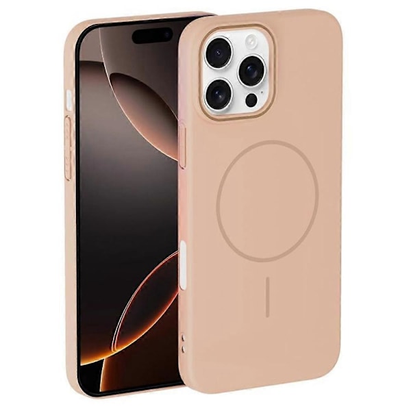 Skal för iPhone 16 Pro Max Kompatibelt med MagSafe Slim PC Baksida Multicolor Desert Gold