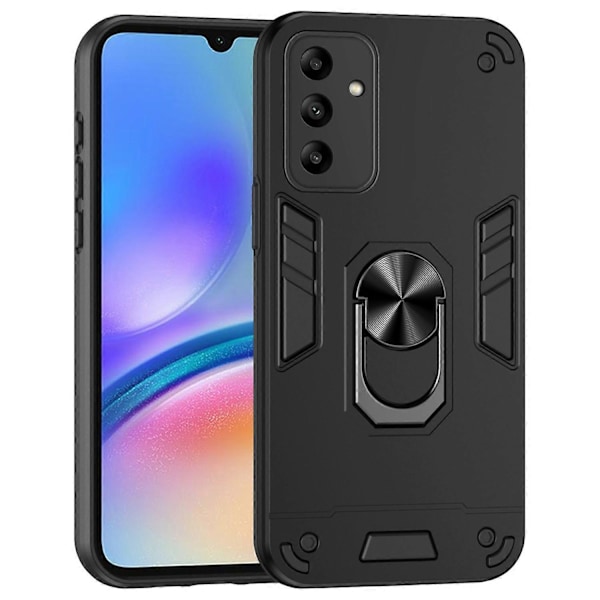 För Samsung Galaxy A05s 4G Mobilskal PC+TPU Skydd Roterande Ställ Multicolor Style B