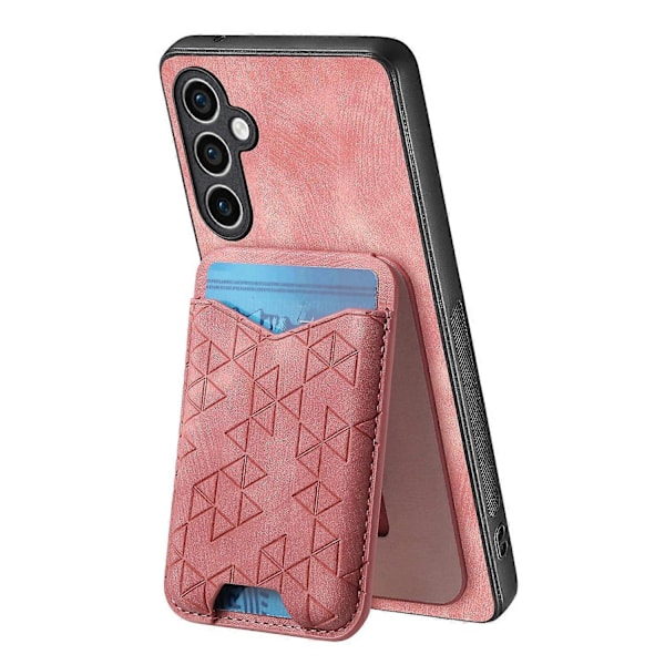 Til Samsung Galaxy S23 FE Etui med Præget Mønster Kortholder Støtteben Læder Bagcover Multicolor Style A