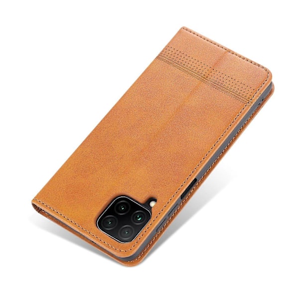 AZNS Samsung Galaxy A12 Automaattisesti imeytyvä nahkakuori jalustalla ja lompakkokotelolla Multicolor Style A