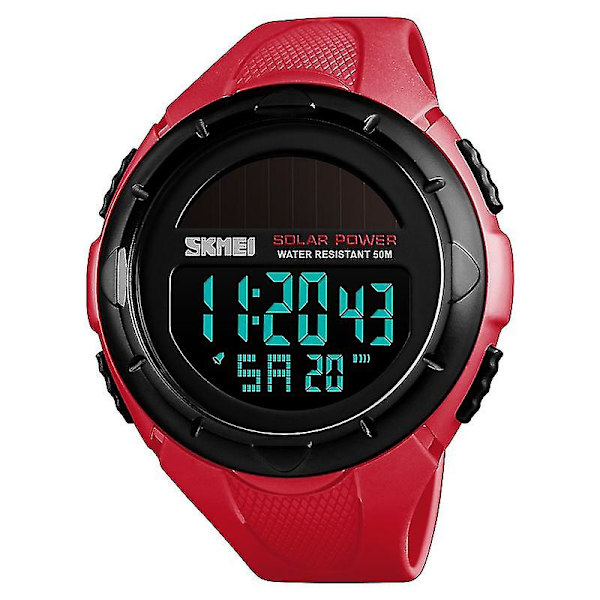 Skmei 1405 Solar Power Outdoor Sports Watch Red
