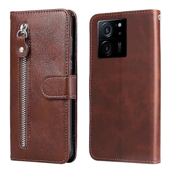 Til Xiaomi Redmi K60 Ultra/13T/13T Pro Etui Stødsikkert Cover Lynlås Lomme Pung Stativ Telefon Cover Multicolor Style D