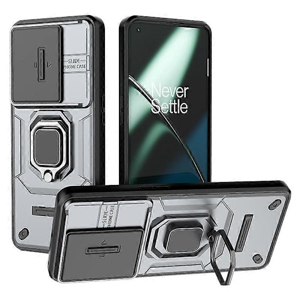 OnePlus 11 5G -kotelo, liukulinssisuoja, rengaspidike, PC+TPU-puhelinkuori Multicolor Style D