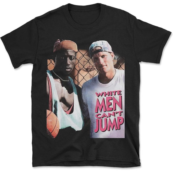 Vita män kan inte hoppa film T-shirt i vintage - vuxen, 3xl Black XL