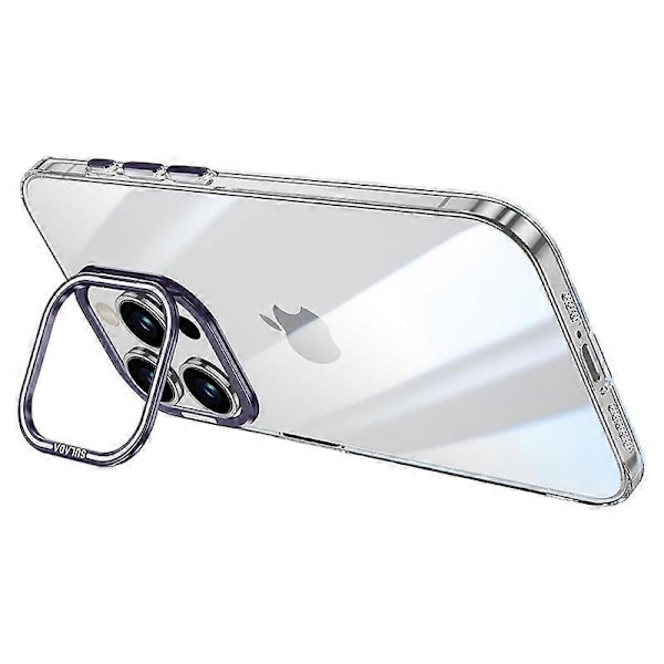 SULADA iPhone 14 Pro Max -kotelo kamerajalustalla, läpinäkyvä TPU+PC-puhelinkuori Multicolor Style A