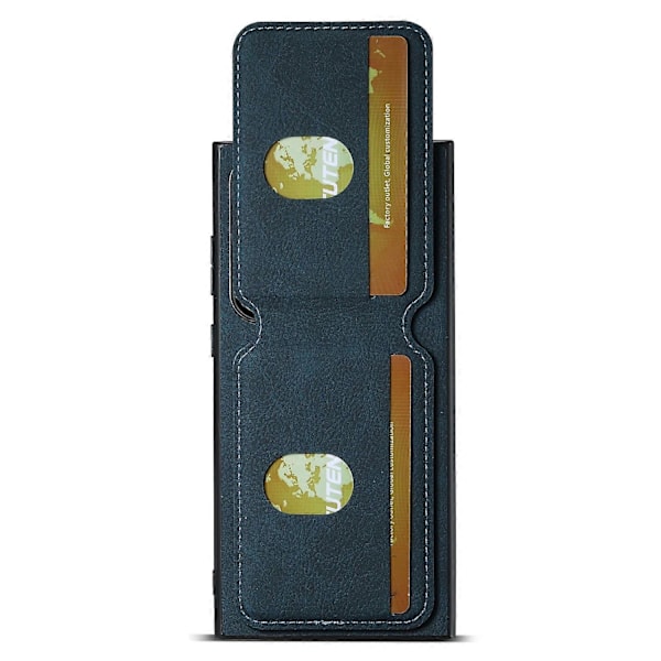 SUTENI H02 Samsung Galaxy S23 Ultra -puhelimen jalustakotelo korttipaikoilla, nahkainen takakansi Multicolor Style E