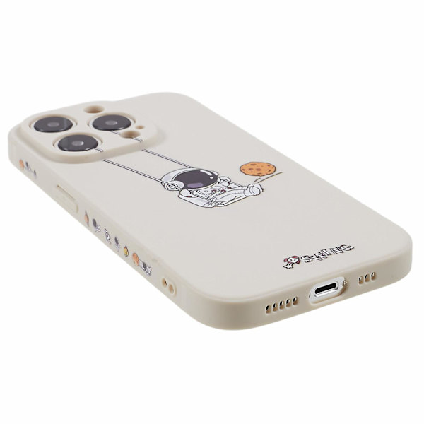 För Iphone 13 Pro Max Astronaut Design phone case Stötsäkert skyddande mjukt Tpu- cover Swing Astronaut White