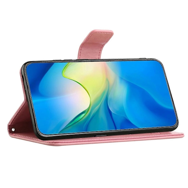 Til Samsung Galaxy A26 5G Etui Wallet Stand Præget Sommerfugl Blomst PU Læder Telefon Cover Multicolor Style H