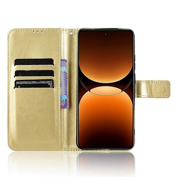 Til Realme GT 7 Pro 5G Etui Crazy Horse Tekstur PU Læder Telefon Wallet Cover Multicolor Style C