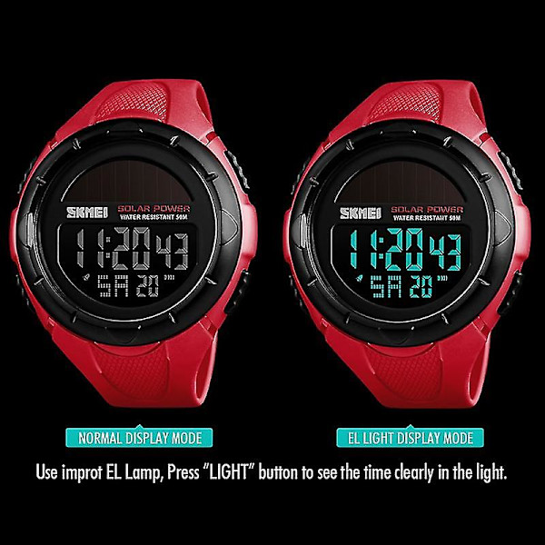 Skmei 1405 Solar Power Outdoor Sports Watch Blue