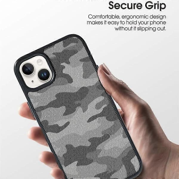 IBMRS Cover til iPhone 15 Plus TPU+PC Anti-drop Telefon Bagsidebeskyttelse Multicolor Matte Black