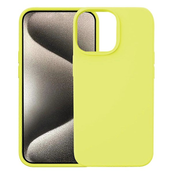 KALEBOL KLB-YTGJ001 iPhone 12 Pro Max -kotelo, yksivärinen nestemäinen silikoni + PC-puhelinkuori - Vihreä Multicolor Yellow