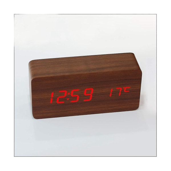 Firkantet Skrivebord C Led Digitalt Display Alarm C Temperaturvisning C Til Seng