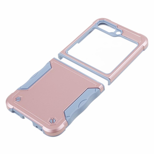 För Samsung Galaxy Z Flip5 5g Tvådelat phone case Pc + Tpu Anti-Scratch cover Rose Gold