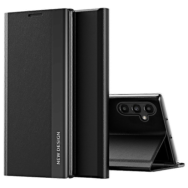 För Samsung Galaxy A14 5G/A14 4G Elektroplätering PU Läder Flip Ställ Skydd Mobilskal Multicolor Style H