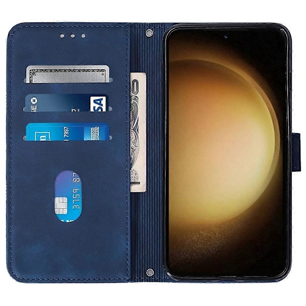 Læderetui med skulderrem, pung og stativ til Samsung Galaxy S24+ Multicolor Sapphire