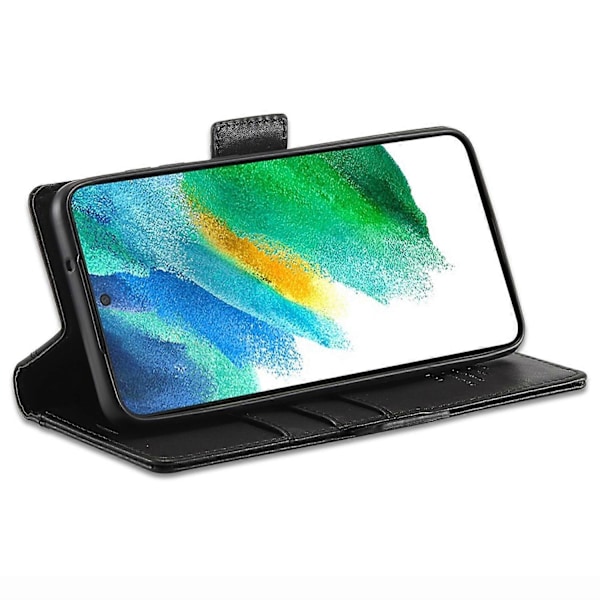 LC.IMEEKE Stand Wallet Funktion PU Læder Folio Flip Telefon Cover til Samsung Galaxy S22+ 5G
