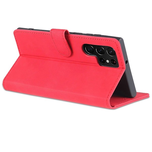 AZNS Deksel til Samsung Galaxy S24 Ultra Lær Beskyttet Full Folio Flip Stativ Telefon Shell Multicolor Style B