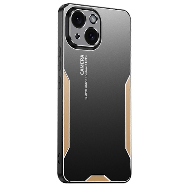 Skal för iPhone 15 Plus Aluminiumlegering+TPU+PC Matt Finish Smartphone-skydd Multicolor Style B