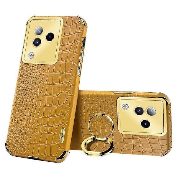 Skal med ringstativ för Xiaomi Civi 3 5G, krokodiltextur läder + TPU-telefonfodral Multicolor Style D
