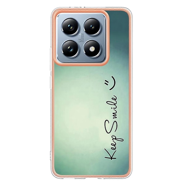 Til Xiaomi 14T Etui IMD-D Mønstertryk 2.0mm TPU Telefon Bagcover Multicolor Style A
