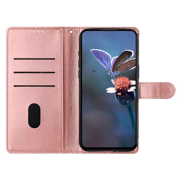 Til Samsung Galaxy A36 5G Etui Sommerfugl Blomst Stødsikkert PU Læder Wallet Telefon Cover Multicolor Style B