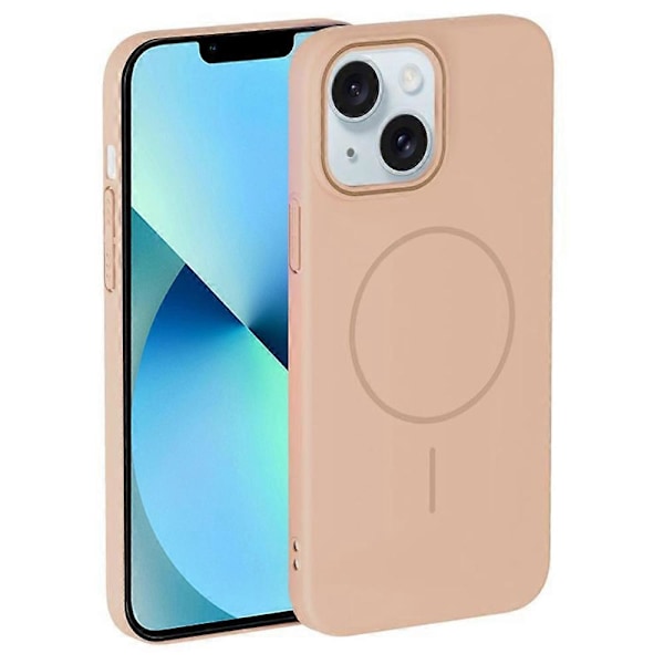 Til iPhone 13 Cover Kompatibelt med MagSafe Slankt PC Telefon Bagcover Multicolor Desert Gold