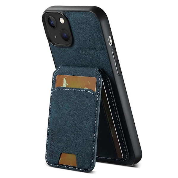 SUTENI H02 Mobilskal för iPhone 14 Plus, Anti-fall Läder Skyddande Baksida Multicolor Style A