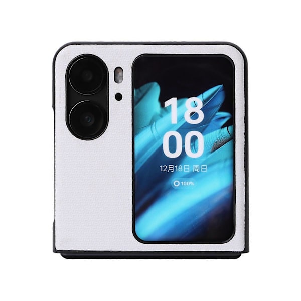 Til Oppo Find N2 Flip 5G Anti-ridse Telefon Bagcover PU Læder+PC Skridsikkert Telefonetui Multicolor Style D