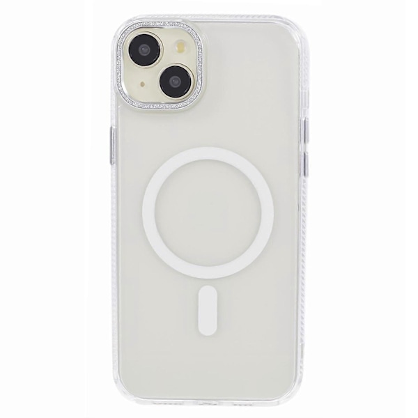 Skal för iPhone 15 Plus Kompatibelt med MagSafe, Magnetisk Ring+TPU+PC+Aluminiumlegeringsskal Multicolor Style C