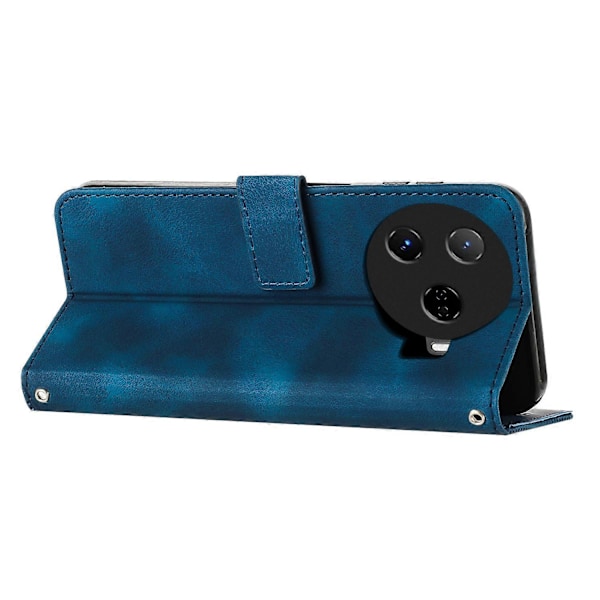 Til TECNO Camon 30 Pro 5G Mobiltelefon Etui Trekant Præget Læder Støtte Cover Multicolor Style A
