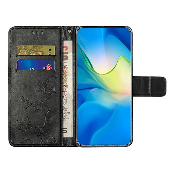 Til Samsung Galaxy A26 5G Etui Wallet Stand Præget Sommerfugl Blomst PU Læder Telefon Cover Multicolor Style E