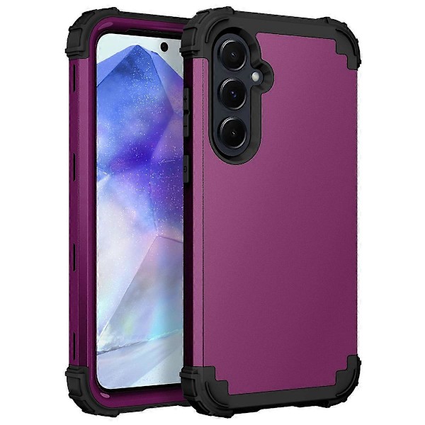 L-Style Skal för Samsung Galaxy A55 5G Anti-Scratch PC+TPU Telefonfodral Multicolor Style E