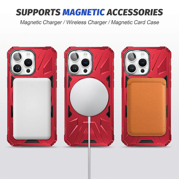 iPhone 13 Pro 6.1 tuuman kotelo, pudotussuoja TPU+PC puhelimen suojakuori pyörivällä jalustalla Multicolor Style C