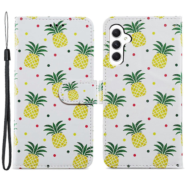 Til Samsung Galaxy A05s 4G Wallet Case PU Læder Mønster Print Telefon Cover Multicolor Style C