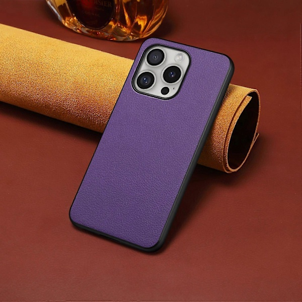 iPhone 16 Pro -kotelo, nahkapäällysteinen PC+TPU naarmuuntumaton puhelinkuori Multicolor Style D