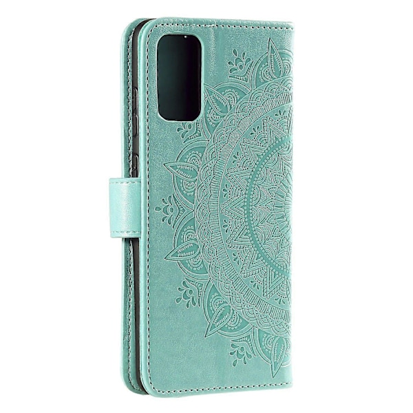 Præget Mandala Blomst Pung Læder Etui med Rem til Samsung Galaxy A52 4G/5G/A52s 5G Multicolor Style B