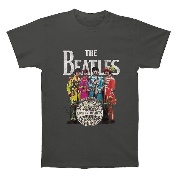 The Beatles Sgt Pepper Charcoal T Shirt Kläder L