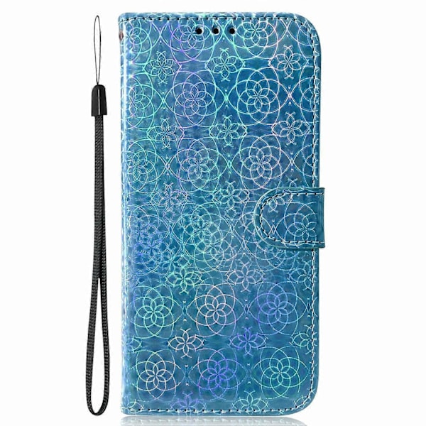 Stand Case med blændende blomster i læder til Xiaomi Redmi Note 14 5G Multicolor Style A