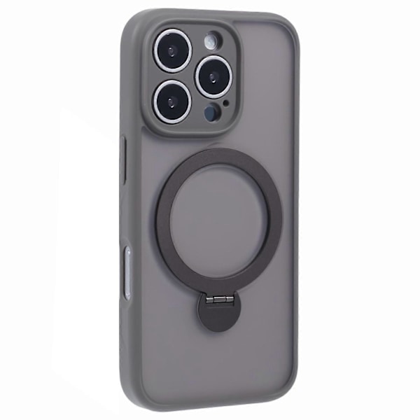 iPhone 16 Pro -kotelo, yhteensopiva MagSafe-yhteensopivan mattapintaisen TPU+PC-pyörivän jalustan kanssa Multicolor Style A