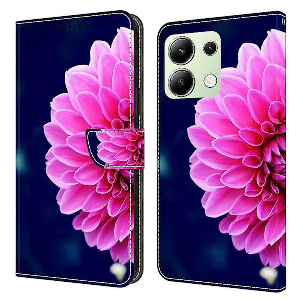 Xiaomi Redmi Note 13 4G Lompakkokotelo Puhelimelle, Pudotussuoja, 3D-kuvioitu Nahkainen Käännettävä Suojakotelo Multicolor Style C