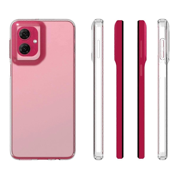För Motorola Moto G55 5G Transparent Mobilskal Vattenmärkesresistent TPU Baksida